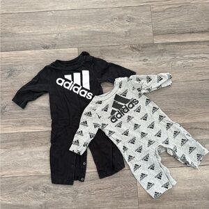 Adidas Kids Bodysuit Set - Black and Gray